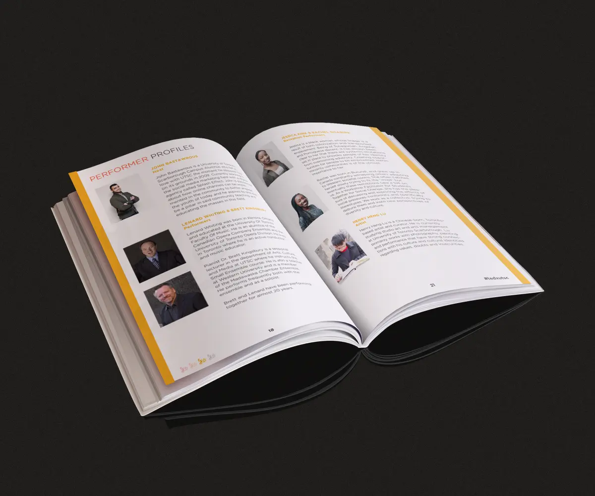 Event Program - Performer Profiles