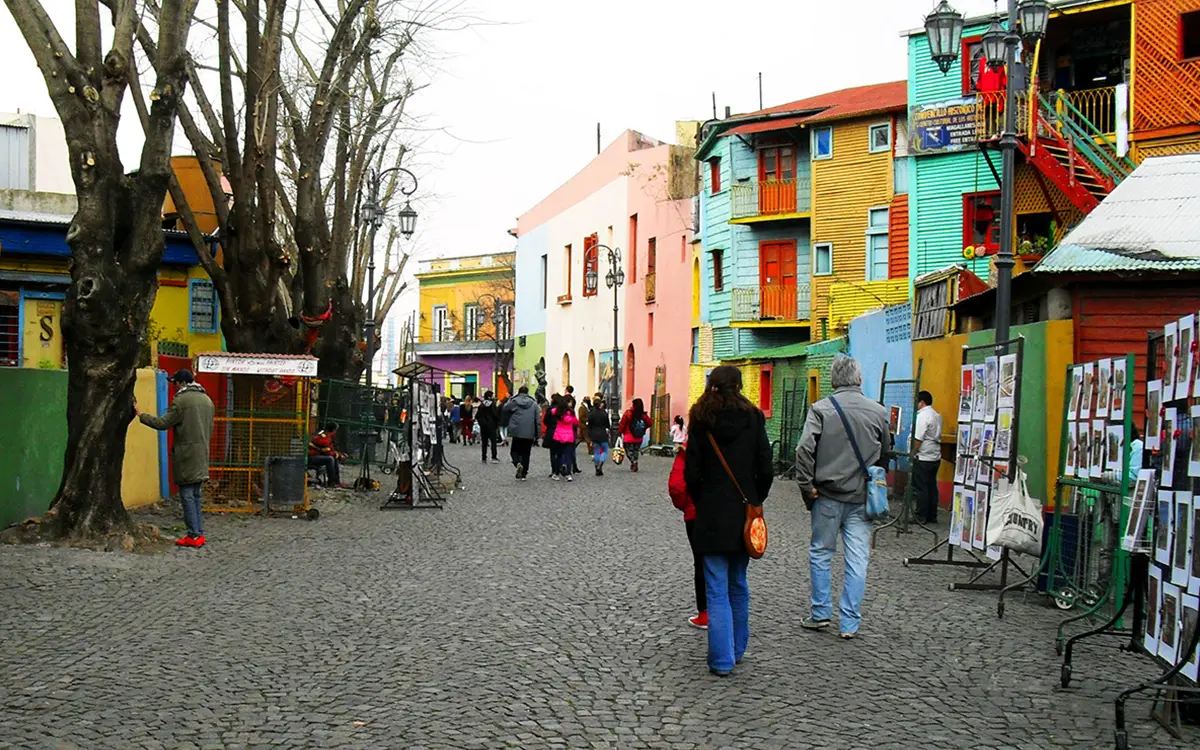 Photograph of Caminito neighbourhood in Buenos Aires