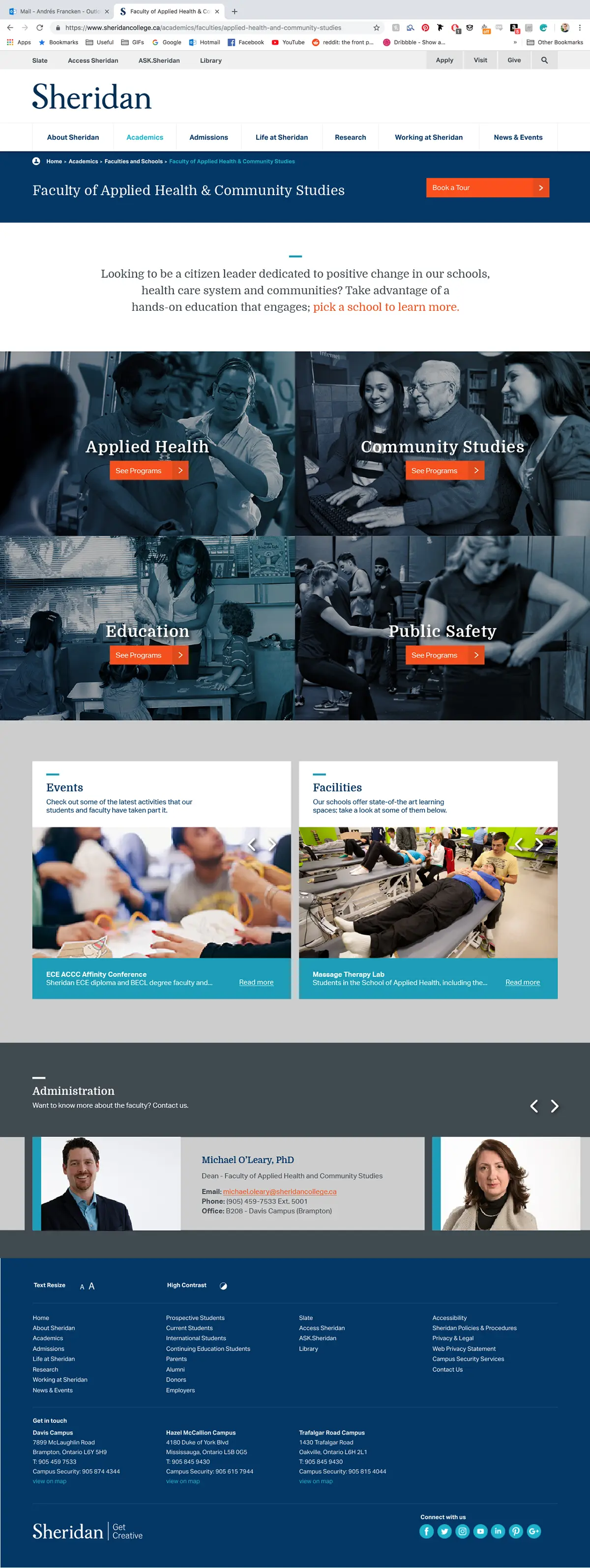 Sheridan College Website Redesign Pitch