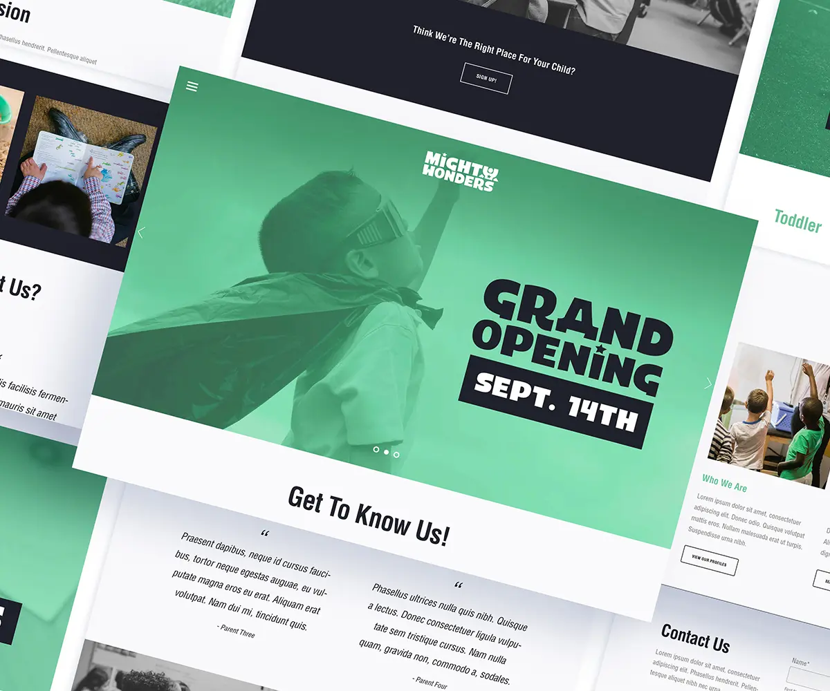 Mighty Wonders Website